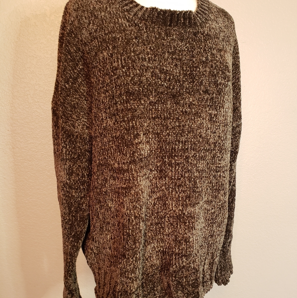 Seven7 Ultra Plush Chenille Pullover Knitted Large Sweater